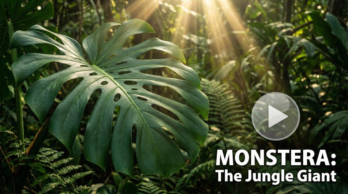 黑丝龟背竹植物视频教程